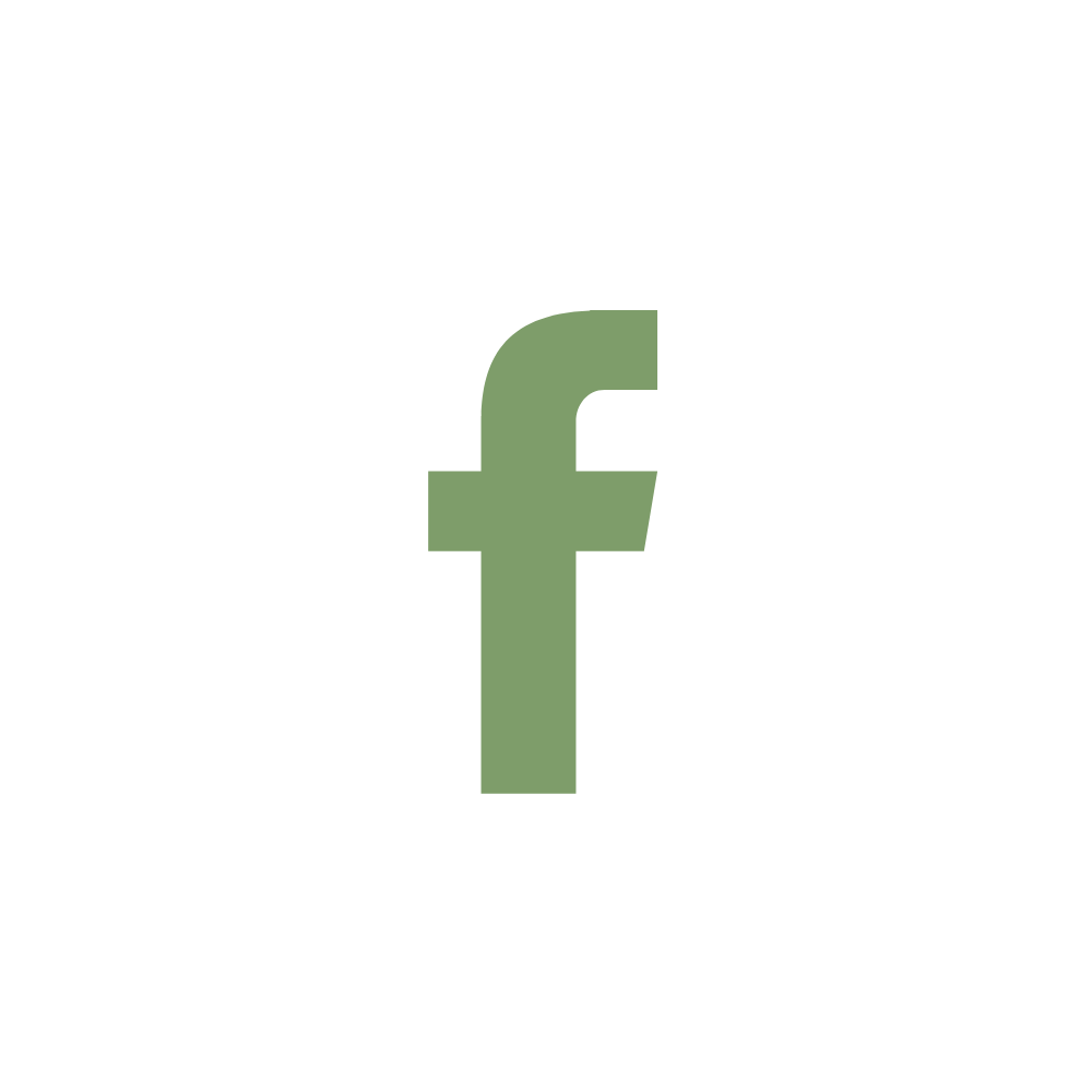 facebook logo in green. green f.