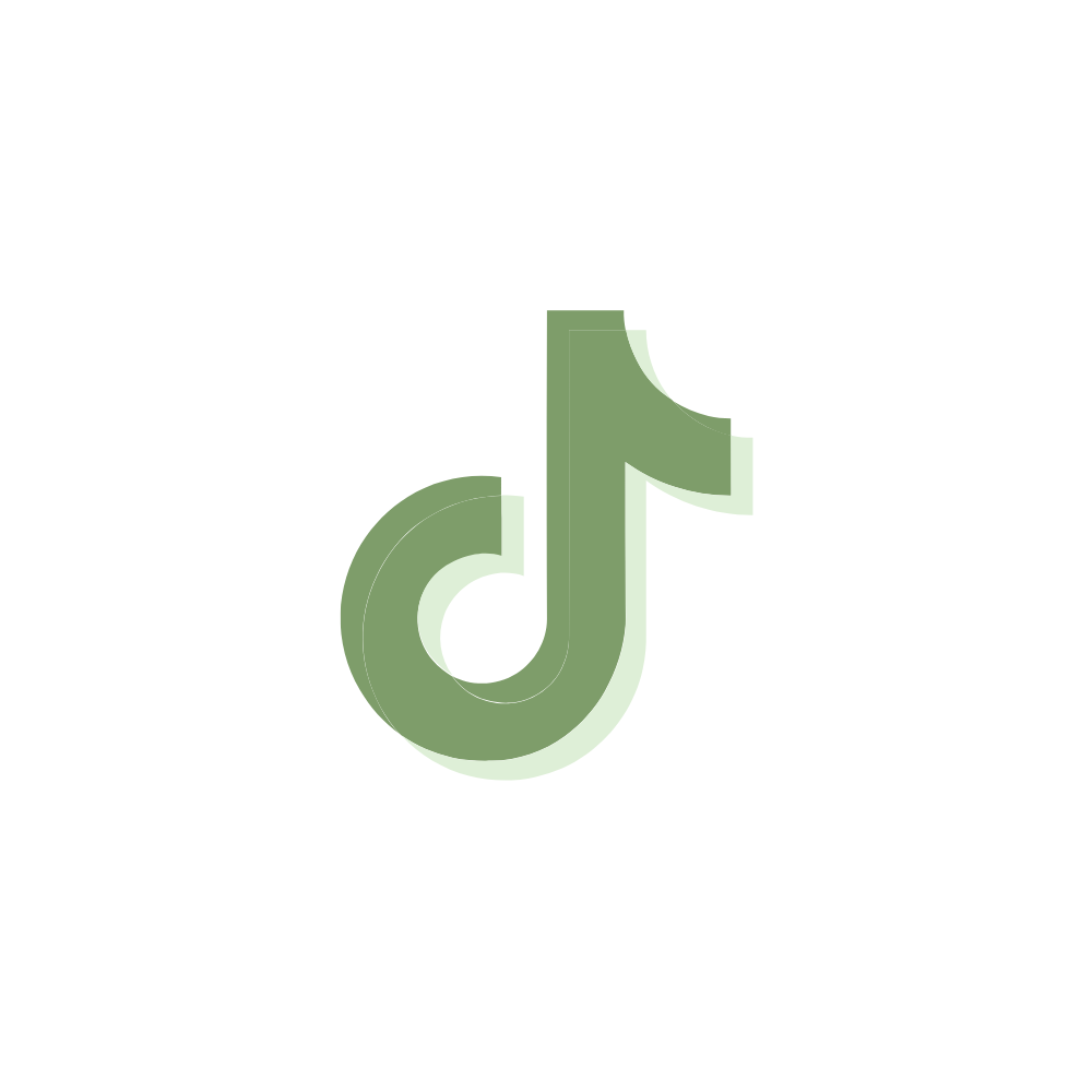 tik tok logo in green